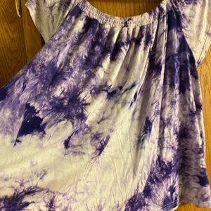 Purple Tie Dye Top by Suzanne Betro